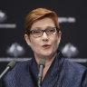 Minister for Foreign Affairs Marise Payne.