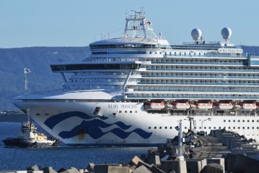 The Ruby Princess at Port Kembla.