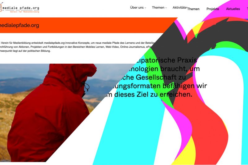 mediale pfade - alte und neue Website