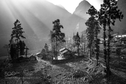 Sunset on mountain in Ha Giang, Vietnam - cristaltran - https://ift.tt/1wad4Dp