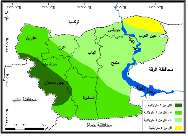 إنتاج الكهرباء من مصادر الطاقة المتجددة والجديدة في محافظة حلب