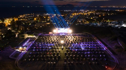 In pics: drive-in cinema during concert in Athens