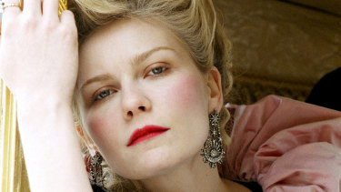 Kirsten Dunst as Marie Antoinette.