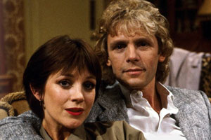 Just Good Friends. Image shows from L to R: Penny Warrender (Jan Francis), Vince Pinner (Paul Nicholas). Copyright: BBC.