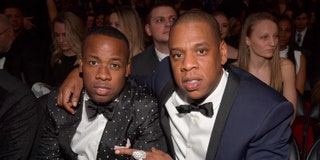 Yo Gotti and JAY-Z and a black tie event.
