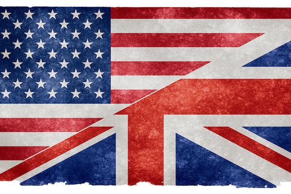 Flickr English Language Grunge Flag | Split US/UK flag on vintage p… | Flickr