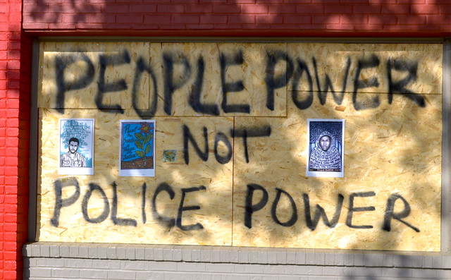 Graffiti, George Floyd protest, Minneapolis, Minnesota, June 2020