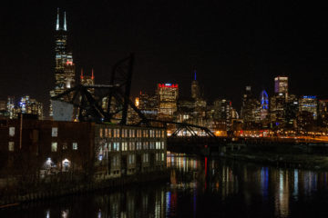 Chicago skyline. Photo by Aaron Cynic.