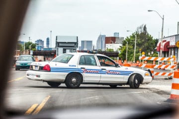 Detroit police. Photo by Thomas Hawk on Flickr.