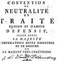 Convention de Neutralité et Traité d'union ... entre S. M. l'Imperatrice ... et S. M. tres Chrétienne 1756, Vienna 1756.jpg