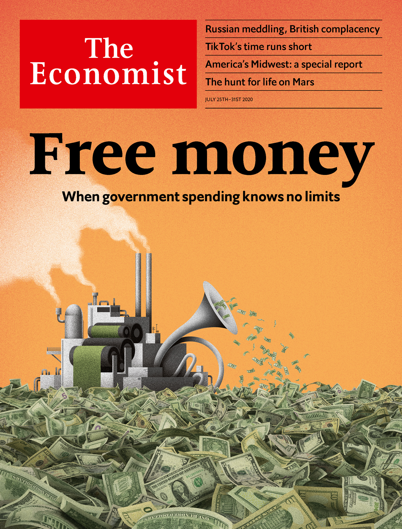 The Economist cover image for the July 25th 2020 edition