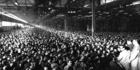 Alfa Romeo Arese plant strike assembly, 1960s/70s