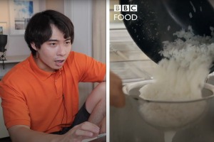 Uncle Roger schools the BBC on how to make rice.