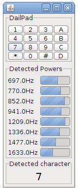 DTMF Goertzel in JAVA