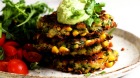 Crispy corn fritters.