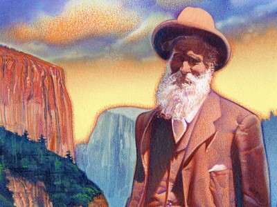 John Muir stamp art