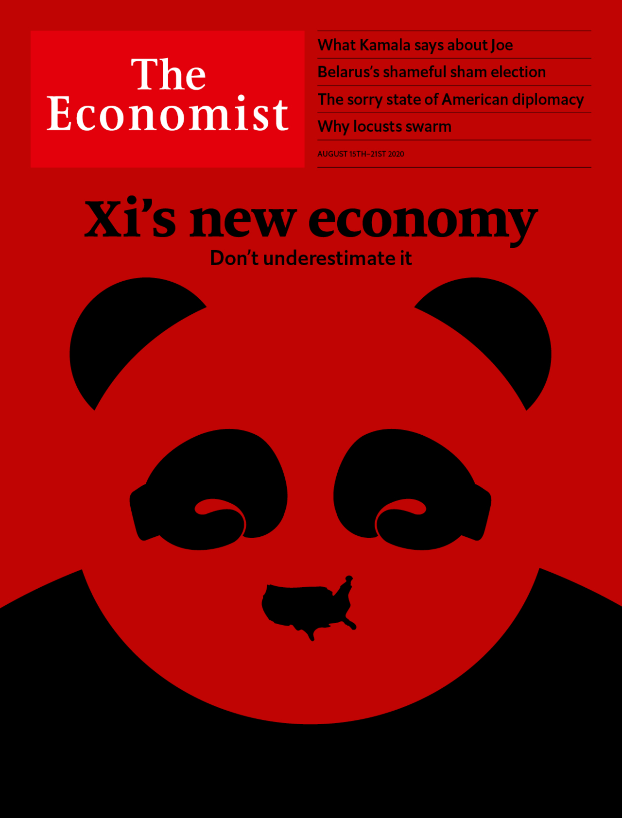 The Economist cover image for the August 15th 2020 edition