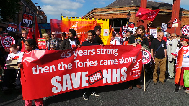 SAVE OUR NHS march at Conservative Party Conference 2013