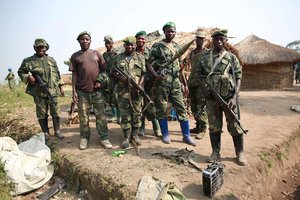 DR Congo: FARDC soldiers pose for a photo, Ituri