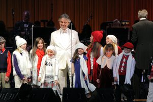 Andrea Bocelli performing opening night of the "My Christmas" Tour at the Bank Atlantic Center , Sunrise, Florida - 11.28.09