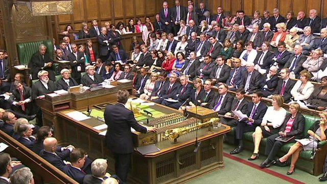 David Cameron addresses the House of Commons