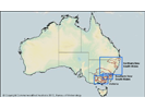 Map of Australian forecast sites