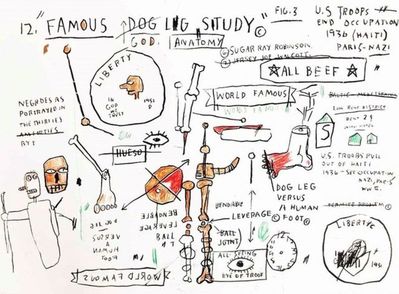 Jean-Michel Basquiat, ‘Untitled Dog Leg Study’, 1982-83/2019