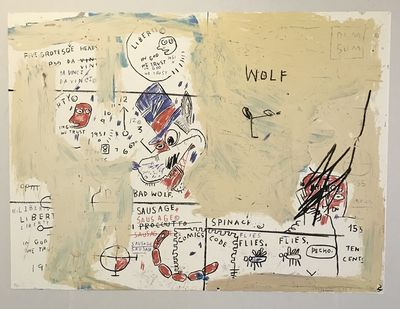 Jean-Michel Basquiat, ‘Wolf Sausage’, 1982-2019