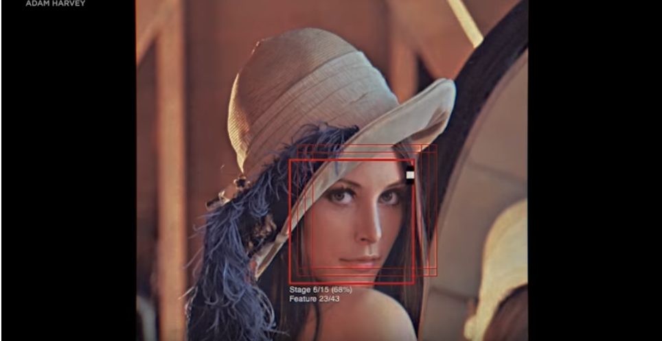 facial recognition woman face camera