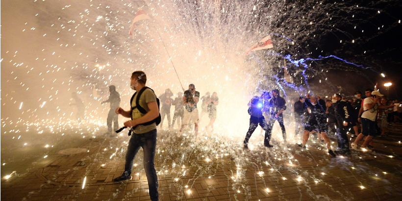 Belarus rebellion 2020. In the streets.