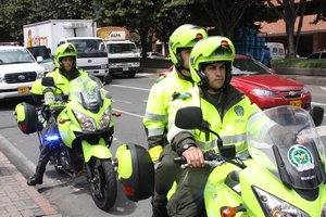 Metropolitan Police of Bogota during an operation, Colombia