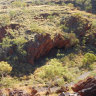 The site at Juukan Gorge before it was destroyed by Rio Tinto.