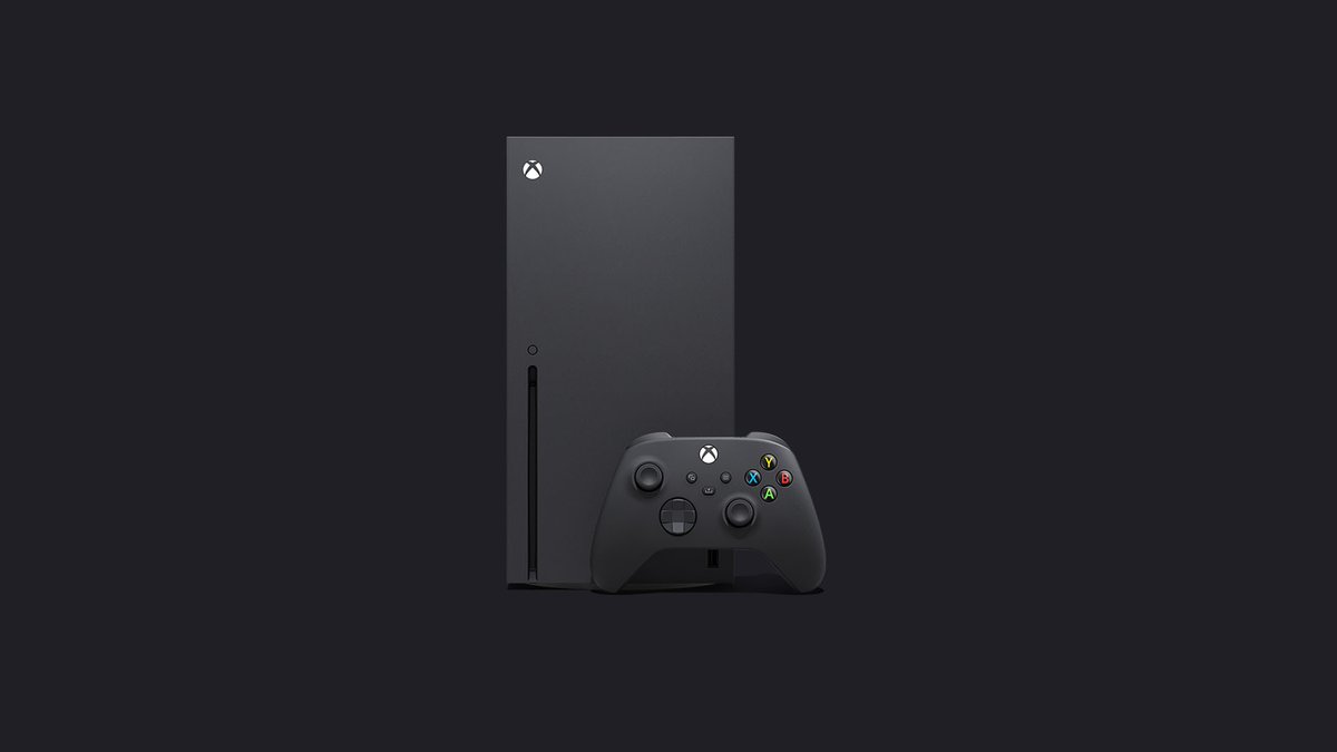 Xbox Series X and controller viewed from the front