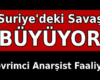 Title image of a statement on war in Syria by Revolutionary Anarchist Action (DAF, Turkey)