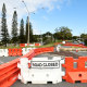 Barriers on the Queensland-NSW border.