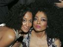 Tracee Ellis Ross and Diana Ross at the Pre-GRAMMY Awards Party in 2005.