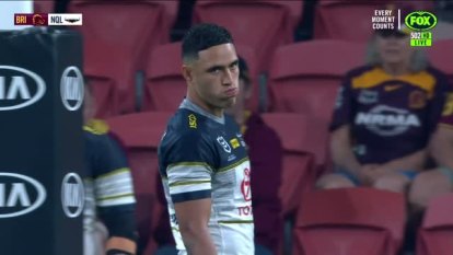 In Darius Boyd's final game for the Brisbane Broncos he collected a try but it wasn't enough as their rivals the North Queensland Cowboys sent off Gavin Cooper a winner 32 - 16.