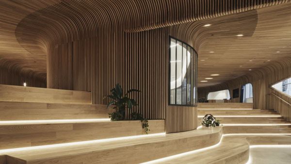 Gravity-bending timber designs show what is around the corner