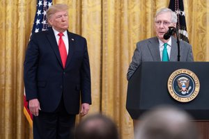 Donald J. Trump honors Senate Majority Leader Mitch McConnell