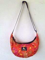 satchel orange paisley S