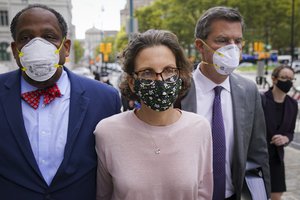 Clare Bronfman arrives to federal court, Wednesday, Sept. 30, 2020, in the Brooklyn borough ofNew York