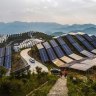 While a big producer of coal-fired power plants, China is also the world's largest producer of renewable energy plants, including solar farms.