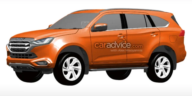 2021 Isuzu MU-X revealed in patent images