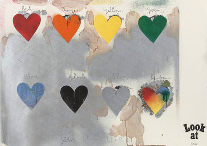 Jim Dine, ‘8 hearts / look’, 1970