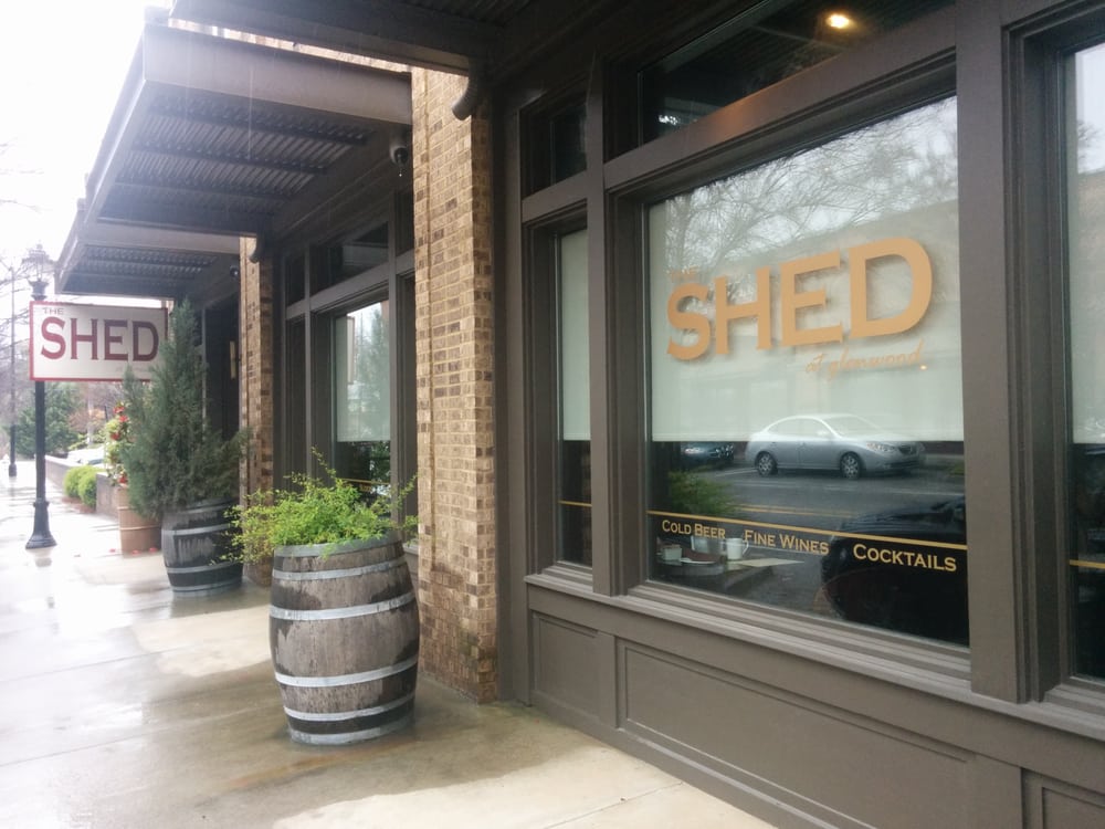 Exterior signage at The Shed at Glenwood.