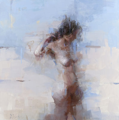 Jacob Dhein, ‘Standing Nude with Blue’, ca. 2020