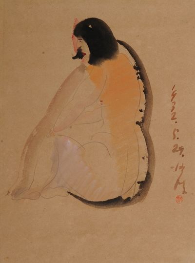 Chen Cheng-Po 陳澄波, ‘Seated Nude’, 1932