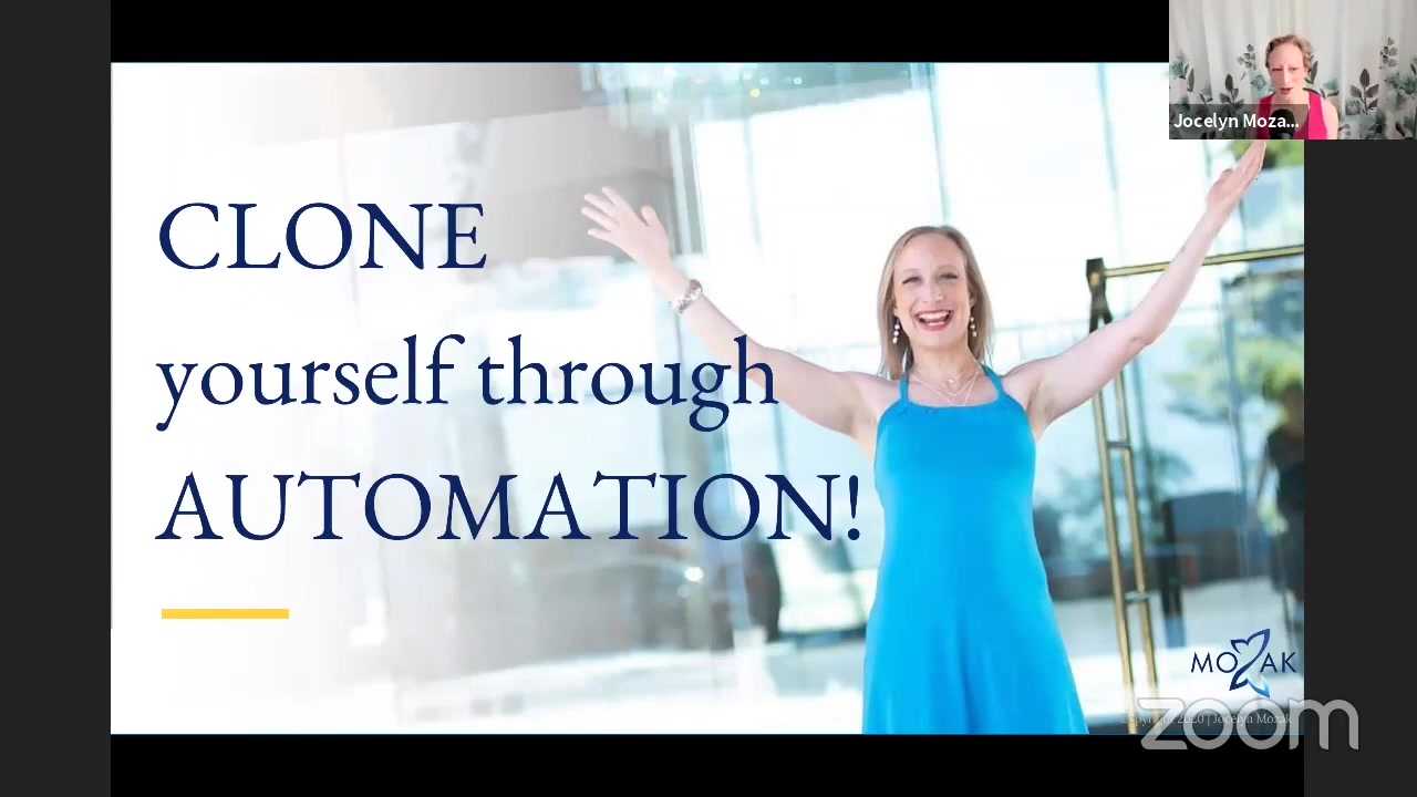 Jocelyn Mozak: Clone Yourself Through Automation