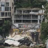 The Seaforth waterfront property prior to construction (left) and the site pictured last week. 