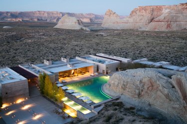 Aerial shot Life and leisure,?for Amangiri story by Barry Stone.